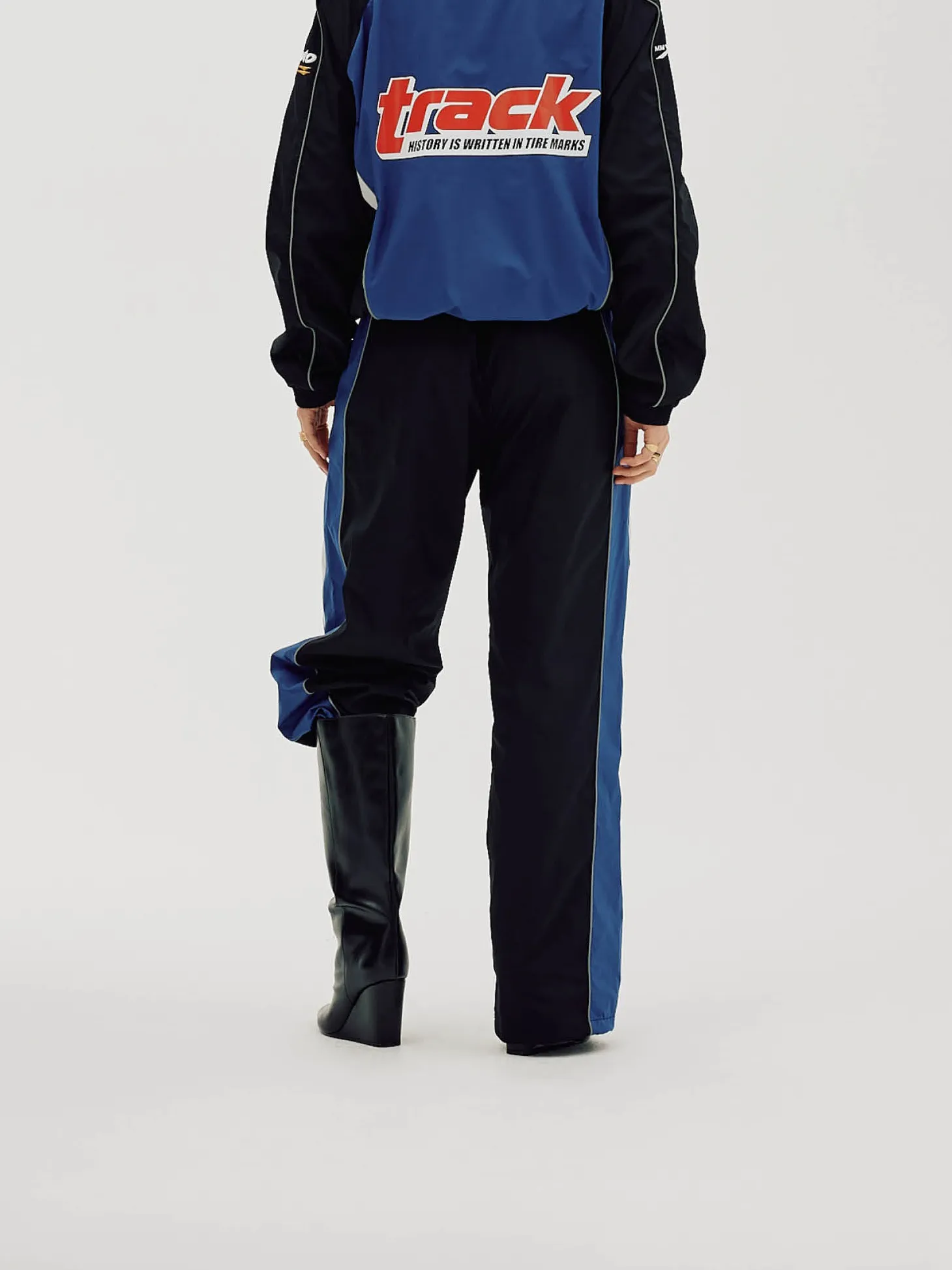 Oversize Track Pants, Women - Cobalt Blue