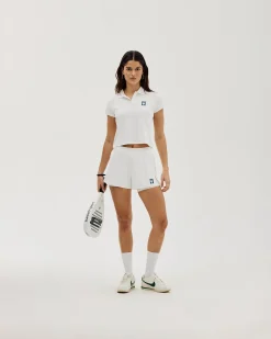 Racquet Sports - Women's Active Polo Shirt - White