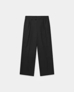 Relaxed Suit Pants, Women - Black