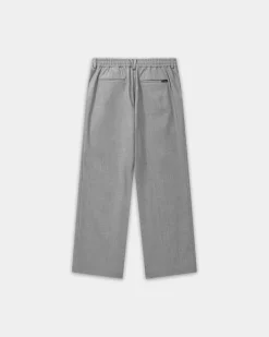 Relaxed Suit Pants, Women - Light Grey