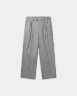 Relaxed Suit Pants, Women - Light Grey