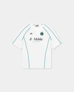 Short Sleeve Football Jersey, Women - White