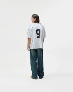 Short Sleeve Football Jersey, Men - White