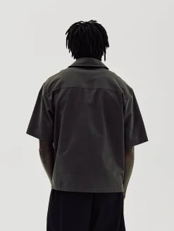 Short Sleeve Shirt, Men - Stone Grey