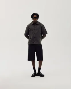 Short Sleeve Shirt, Men - Stone Grey
