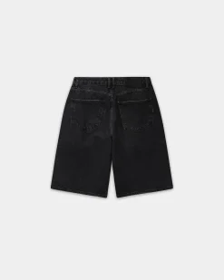 Straight Denim Shorts, Women - Black