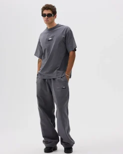 Straight Leg Sweatpants, Men - Logo 3.0 - Dark Grey