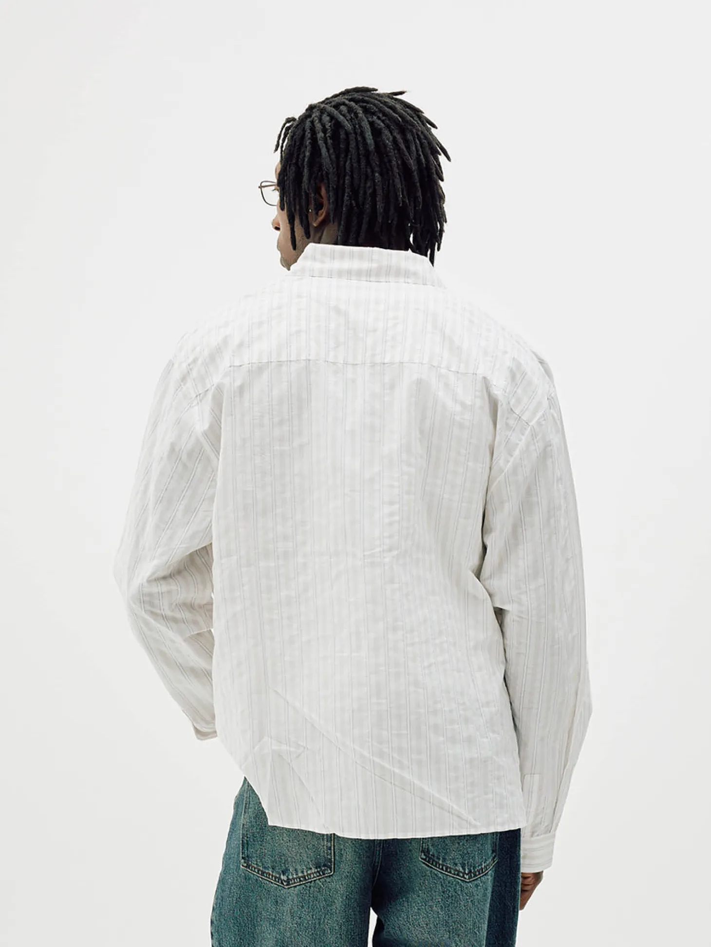 Striped Button-Up Shirt - Brown Stripe