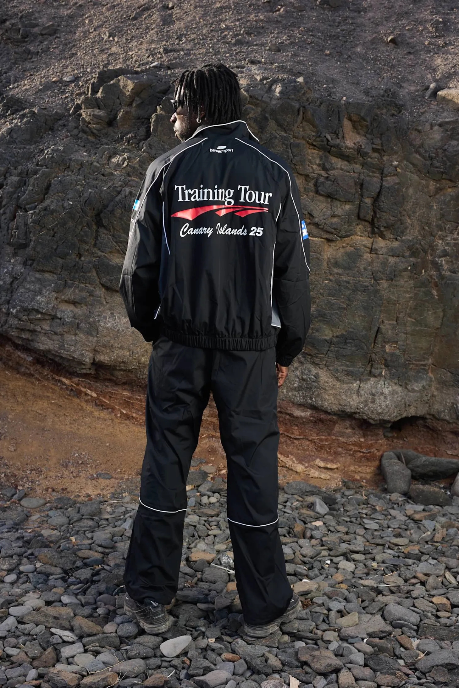 Track Jacket, men - Training Tour - Black / Grey