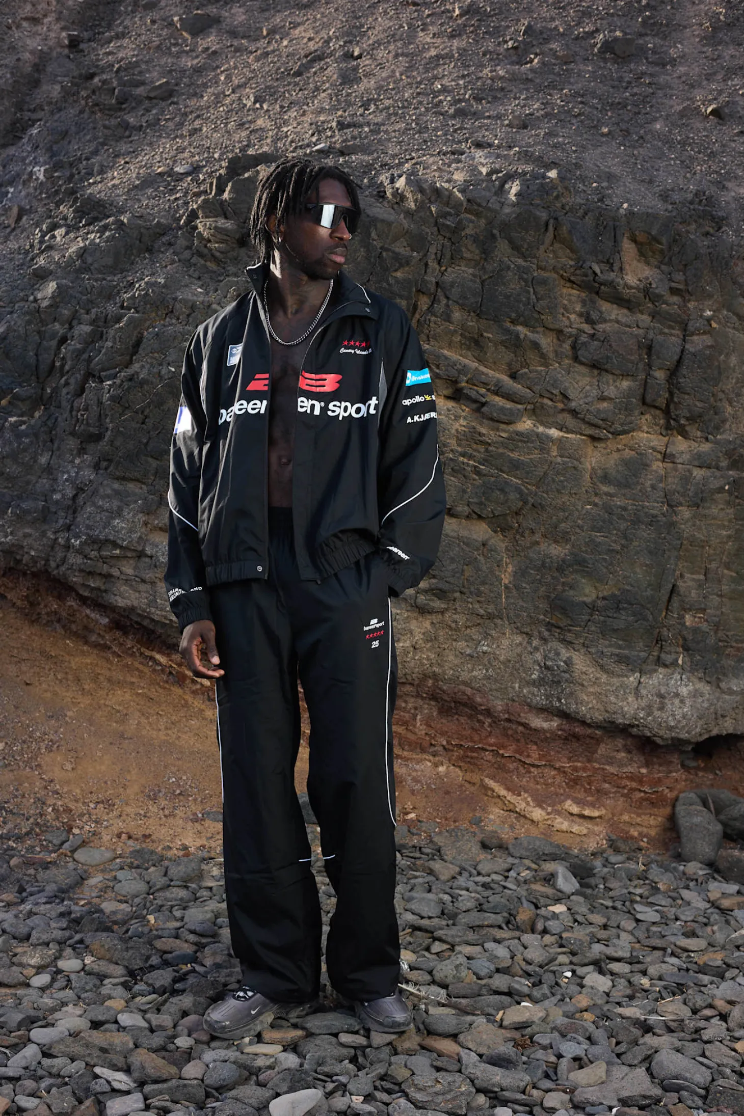 Track Jacket, men - Training Tour - Black / Grey