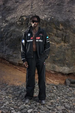 Track Pants, men - Training Tour - Black / Grey
