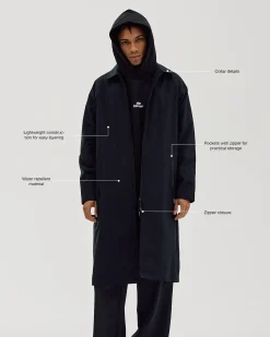Trench Coat, Men - Black
