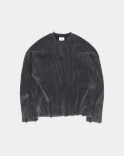 Vintage Knit Sweater, Men - Stone Black