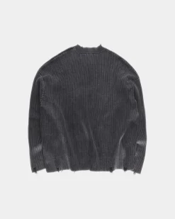Vintage Knit Sweater, Men - Stone Black
