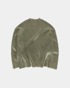 Vintage Knit Sweater, Men - Stone Green