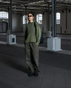Vintage Knit Sweater, Women - Stone Green
