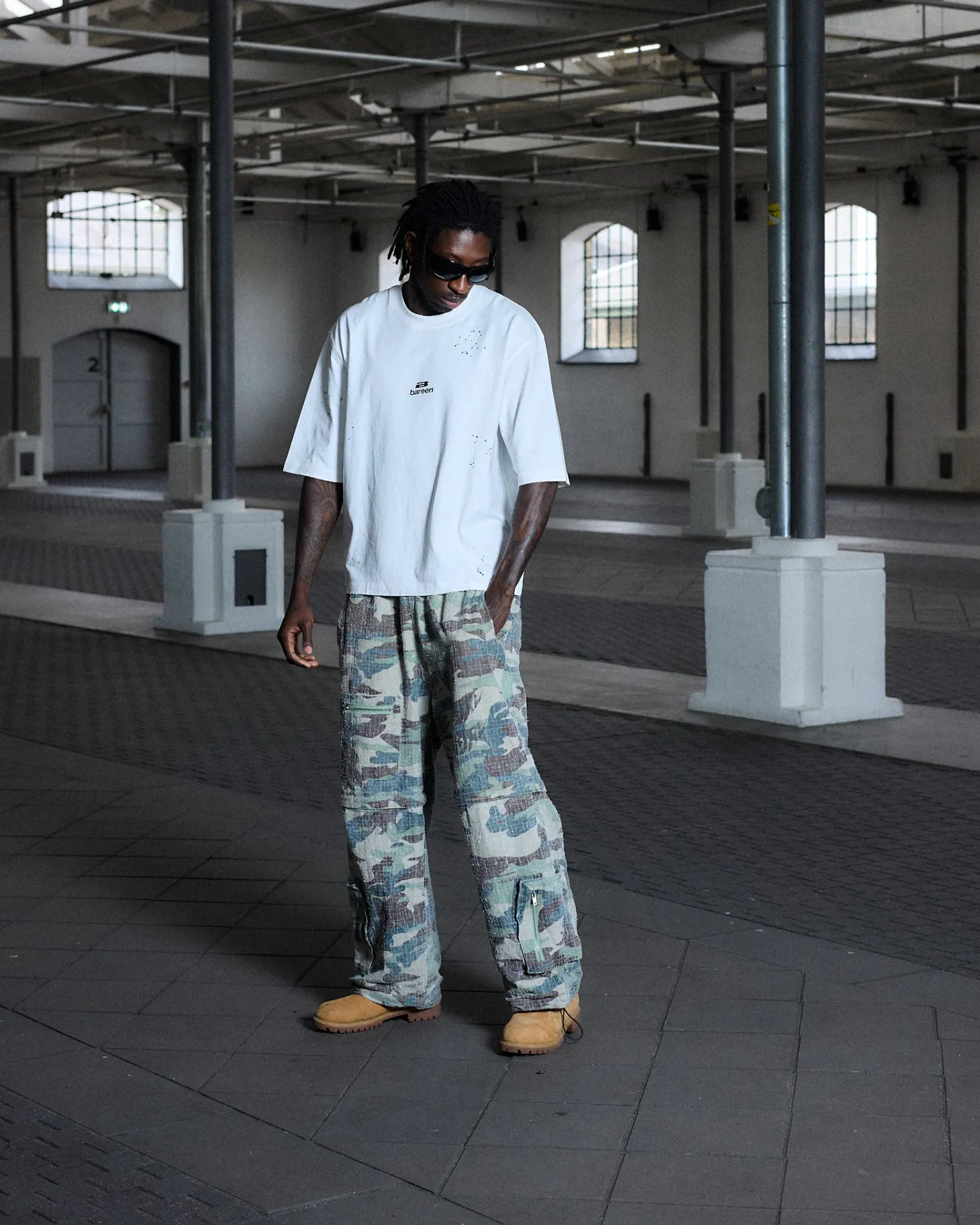 Vintage Oversized Box Fit, Men - White