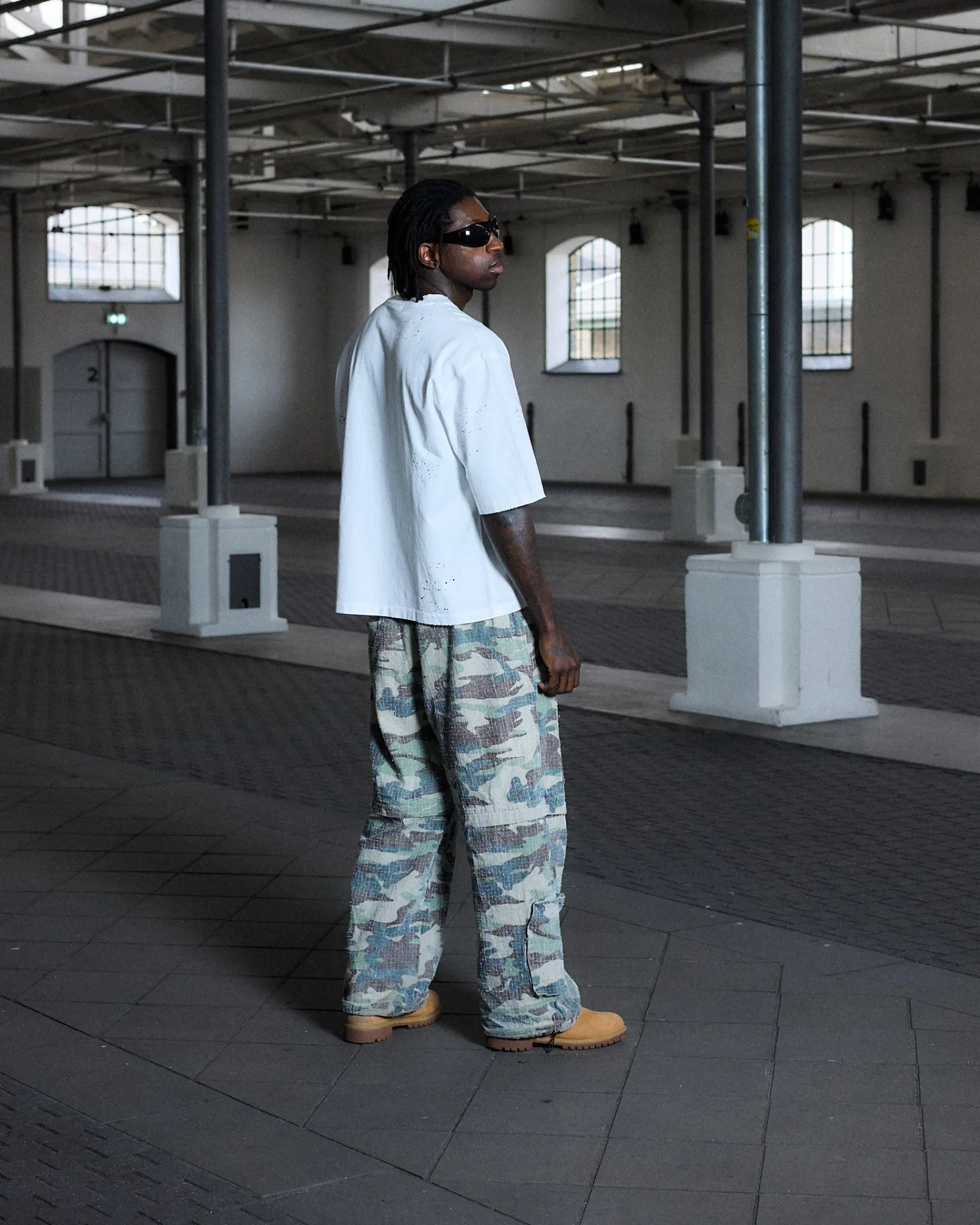 Vintage Oversized Box Fit, Men - White