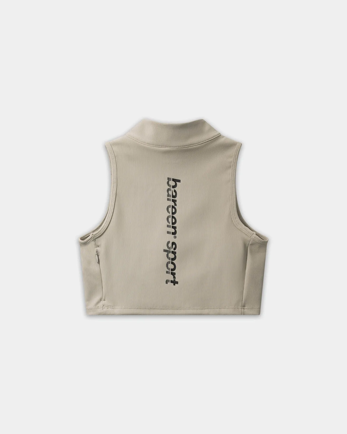 Women's Cropped Half-Zip Top - Clay