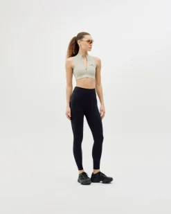 Women's Cropped Half-Zip Top - Clay