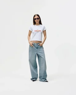 Women's Cropped T-shirt - Hardcore - White