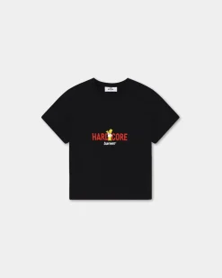 Women's Cropped T-shirt - Hardcore - Black