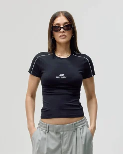 Women's Logo Stretch T-shirt - Black