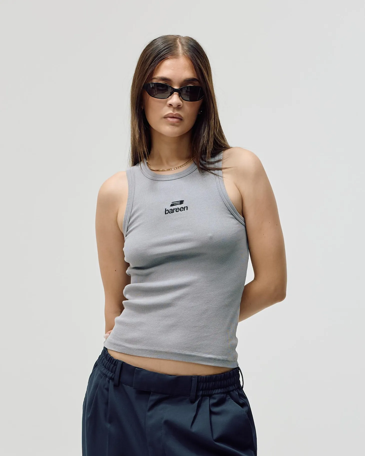 Women's Logo Tank Top - Washed Steel Grey