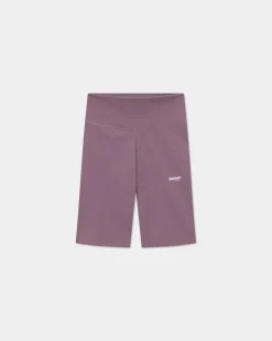 Yoga Bike Shorts, Women - Dusty Berry