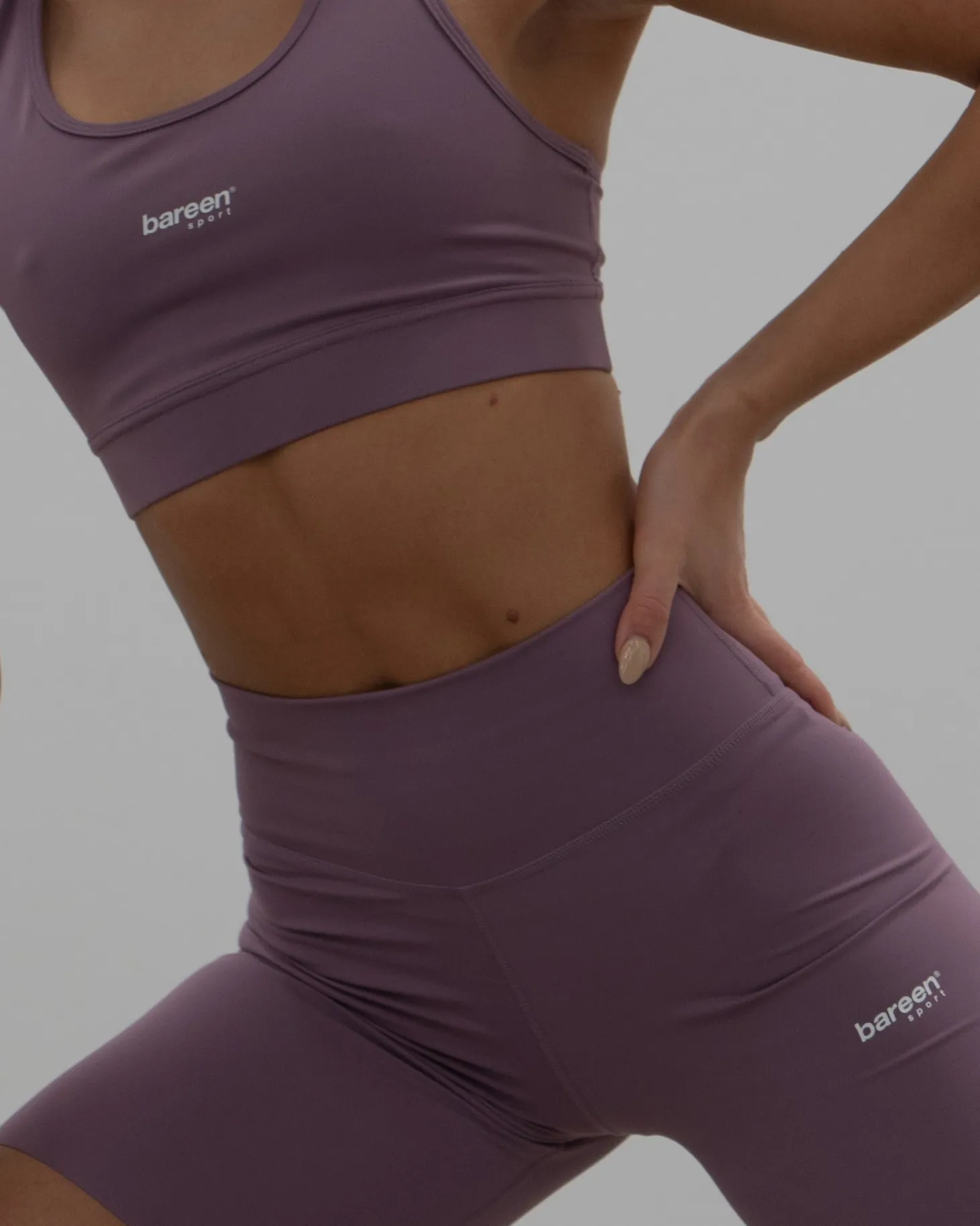 Yoga Bike Shorts, Women - Dusty Berry